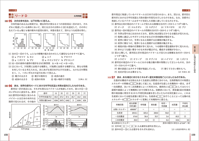 三訂版　リードα生物基礎＋生物　リードD