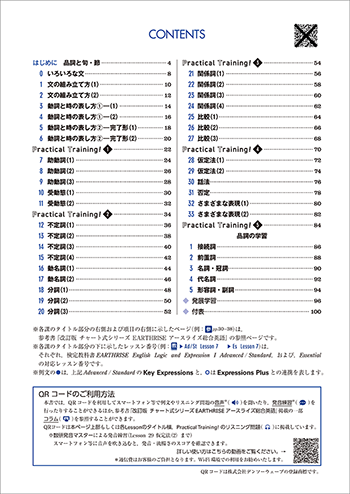改訂版 EARTHRISE English Grammar in 33 Stages 目次