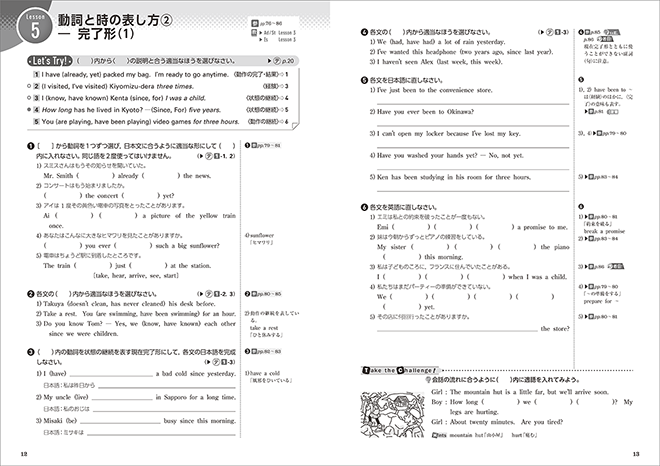 改訂版 Workbook for EARTHRISE English Grammar in 22 Stages 内容