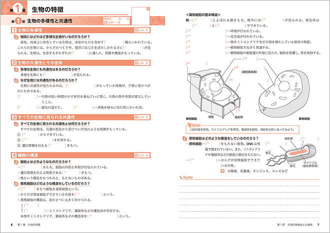 改訂版 新編 生物基礎 準拠 サポートノート 本編