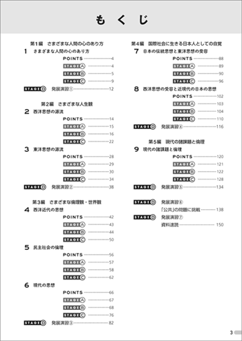改訂版　4ステージ演習ノート　倫理＋公共 目次