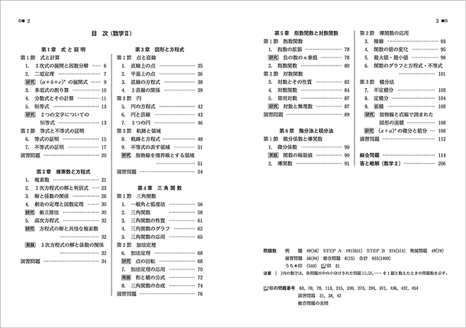 改訂版 教科書傍用 4STEP 数学II+B+C〔数列,統計的な推測,ベクトル〕 目次1
