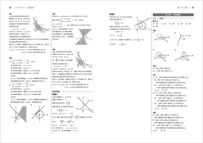 改訂版 書き込み式シリーズ【基本~標準】教科書傍用 パラレルノート 数学II 内容2