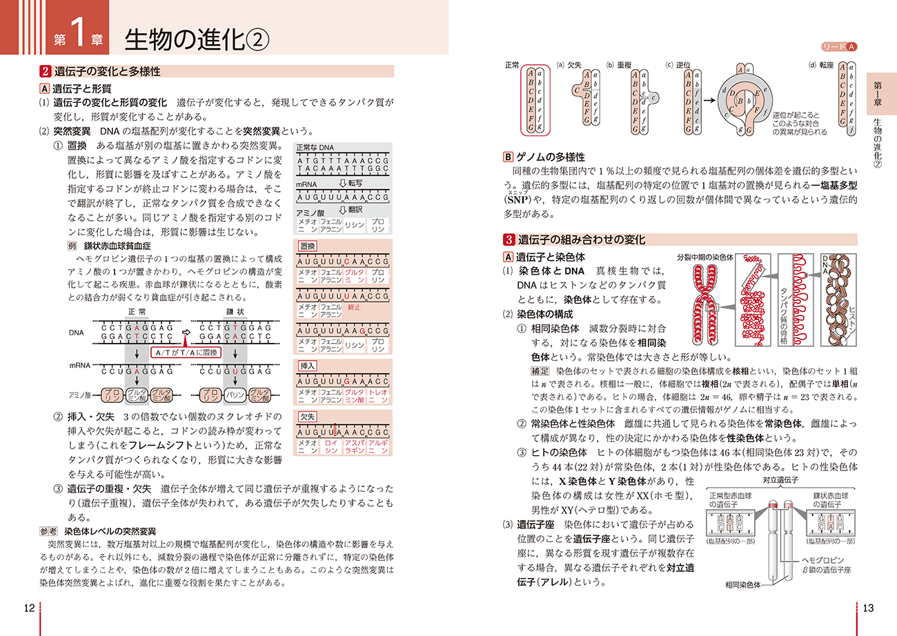 三訂版 リードα生物 内容1