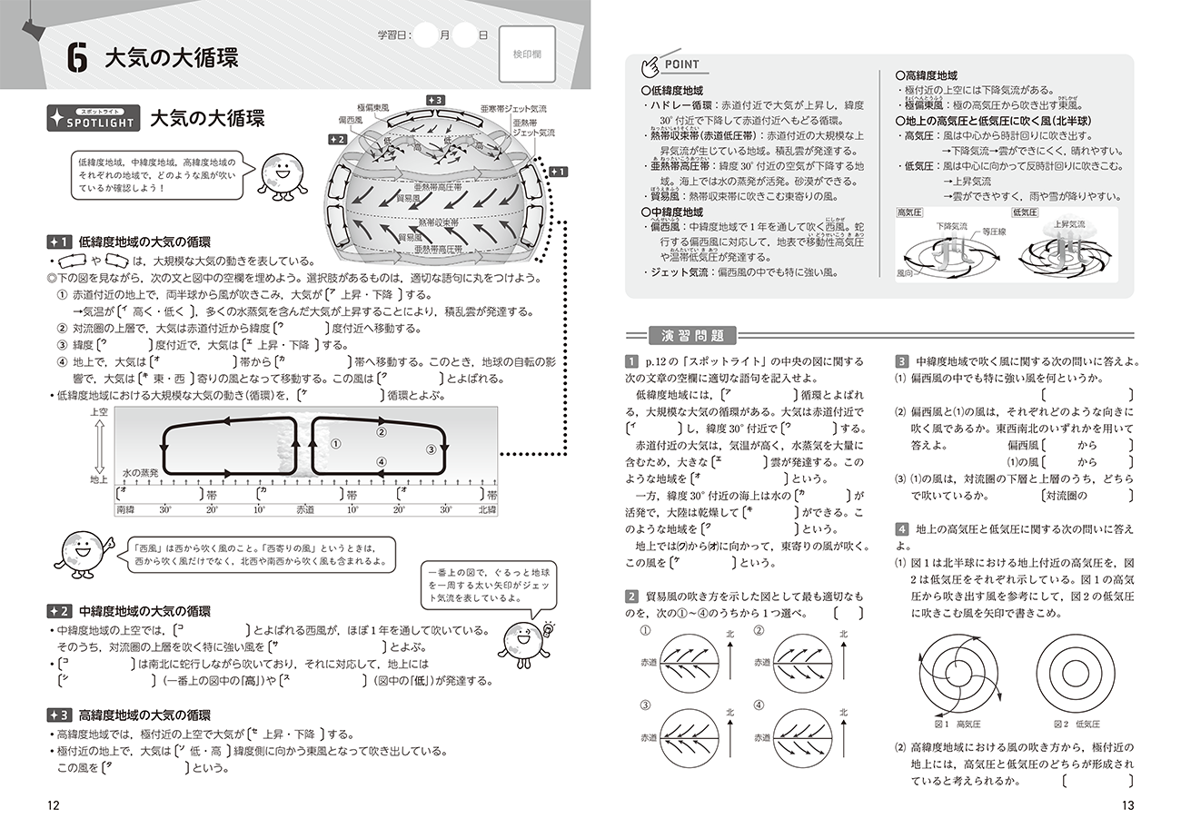 スポットライト地学基礎 大気と海洋・太陽系と宇宙 内容